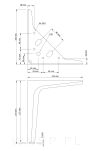 Noga meblowa szpilka typ V 18 CM czarny mat - 2