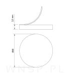 Podkładki filcowe fi 60 brąz  (100 szt.) - 2