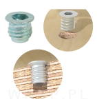 M6 X 10 mm - Mufa do drewna wkręcana - 5