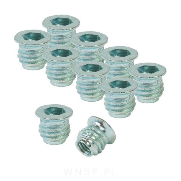 M6 X 10 mm - Mufa do drewna wkręcana
