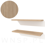 2x Półki do ściany, konsol, wsporników ściennych z płyty w dekorze dębu, 500 x 150 x 18 mm - 5