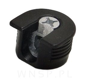 Złącze niewidoczne półki z mimośrodem, duże wcięcie