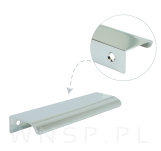 Uchwyt krawędziowy Lyon chrom, rozstaw 128 mm - 6