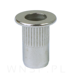 Nitonakrętka nierdzewna M4 x 11 MM, ryflowana z kołnierzem - 3