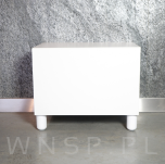 Nóżka bukowa biała 15 cm, walcowa 60 mm z blachą - 5