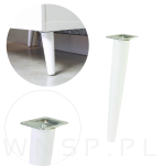 4x Noga bukowa skośna UNIQ 45 CM z blachą montażową - 4