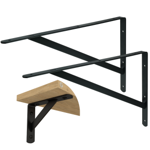 Wspornik do półki ściennej ze wzmocnieniem, 500 x 330 x 29 mm