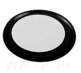 Czarny odbojnik do ściany samoprzylepny fi 60 mm - 4