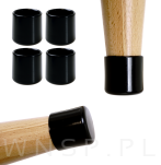 Ślizgacz ochronny PVC okrągły na nogę Ø 20 mm czarny - 6