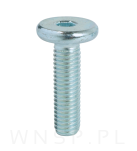M8 X 30 mm z łbem walcowym na imbus 5 - 6