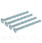 Wkręt meblowy M4 x 50 mm, typ kombi, z nacięciem PZD - 3