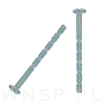 Wkręt meblowy M4 x 50 mm, typ kombi, z nacięciem PZD - 7