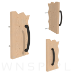 Wkręt meblowy M4 x 50 mm, typ kombi, z nacięciem PZD - 8