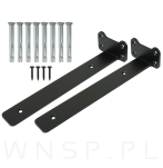 Nowoczesny wspornik do półki meblowej T 255 mm - 4