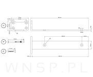 Nowoczesny wspornik do półki meblowej 260 mm, czarny - 2