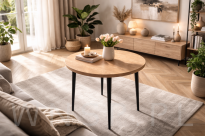 Nogi stalowe proste 30 cm, zestaw z wkrętami, czarne matowe - 5