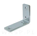 Nowoczesny wspornik srebrny do półki meblowej loft L 100 x 70 x 38 mm - 2