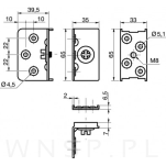 Okucie do łóżka - komplet - 2