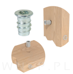 M6 X 14 mm - Mufa wkręcana do drewna - 4