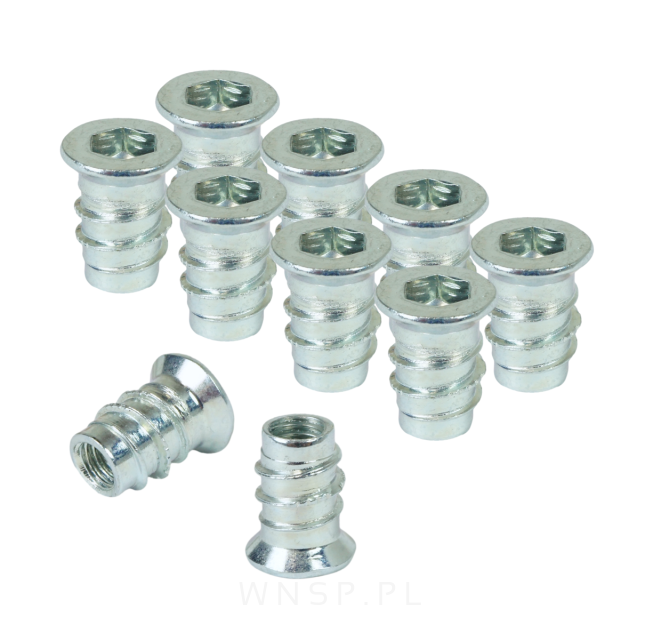 M6 X 14 mm - Mufa wkręcana do drewna