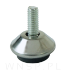 Stopka do mebla, M6 x 26 mm, regulator poziomu - 4
