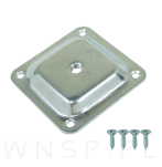 4x Noga kwadratowa dębowa 45 x 45 mm, 10 CM, lakierowana z blachą montażową - 7