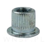 M6 X 8 mm, nakrętka Ericsona, bez nacięcia, ocynk biały - 4