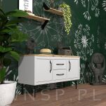 Noga stalowa prosta stożek 18 cm, z blachą montażową, czarna matowa - 7