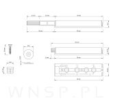 Odbojnik push to open z magnetyczną końcówką - metalowy - 3