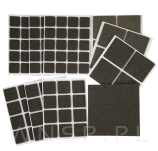 PODKŁADKI FILCOWE POD KRZESŁA, MEBLE, NOGI SAMOPRZYLEPNE ZESTAW 109 SZT BRĄZ FILC - 3