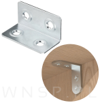 Kątownik montażowy 10 sztuk, 22 x 22 x 45 mm, 4 otworowy - 4