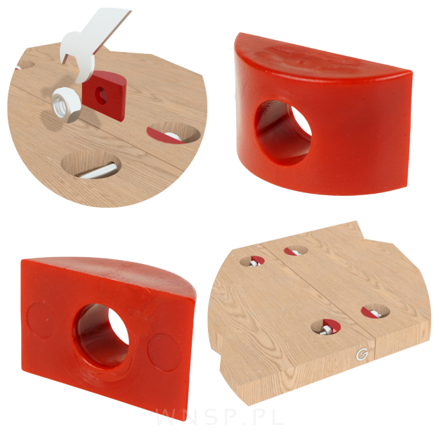 Podkładka Maxi Moon Line 10 sztuk pod otwór fi 35 mm, tworzywo techniczne