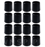 Ślizgacz ochronny PVC okrągły na nogę Ø 18 mm czarny - 2
