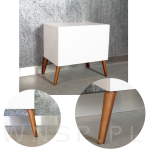 Noga bukowa skośna, stożek 8 cm, orzech - 3