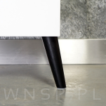 Noga bukowa skośna, stożek 15 cm, czarna - 4