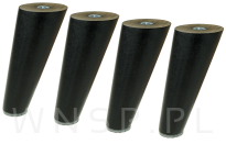 Noga bukowa skośna, stożek 15 cm, czarna - 7