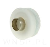 Ślizgacz z filcem i ringiem biały- 19mm - 4