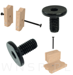 M6 X 12 mm metryczny na imbus 4 mm, czarny - 6