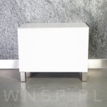 Nóżka meblowa H 100 mm, 40 x 40 mm, stal szczotkowana, inox - 5