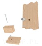 Nakrętka M6 X 13 mm - mufa do drewna typ NC - 9