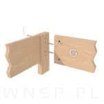 Złącze do łóżka z nakrętką wałeczkową i wkrętem M8X100 mm - 8