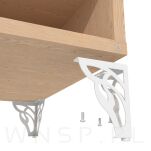 Noga meblowa Kwiat 13 cm, biały - 5