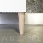 Noga bukowa prosta, stożek 35 cm, surowa - 4