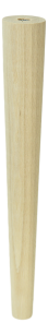 Noga bukowa prosta, stożek 35 cm, surowa