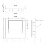 Przepust do kabli Ø 80 mm, tworzywowy - czarny - 2