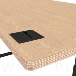 Przepust do kabli Ø 80 mm, tworzywowy - czarny - 6