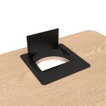 Przepust do kabli Ø 80 mm, tworzywowy - czarny - 5