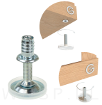 Stopka meblowa M8 X 60 mm z gniazdem do mebli - 5
