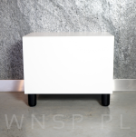 Nóżka bukowa biała 15 cm, walcowa 60 mm z blachą - 5