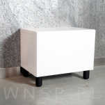 Nóżka bukowa biała 15 cm, walcowa 60 mm z blachą - 8